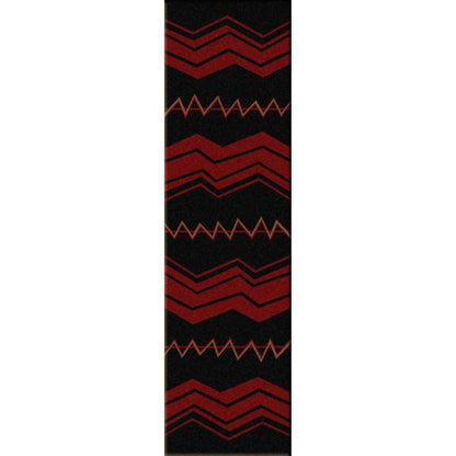 The Way Of War Rug – Black – detail view