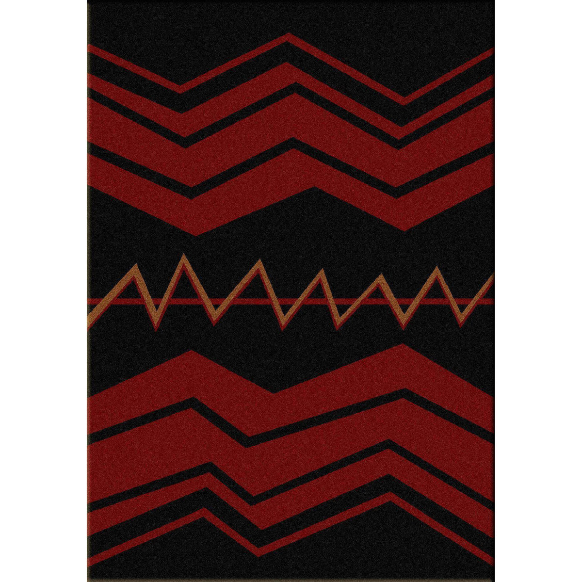 The Way Of War Rug – Black – cabin lodge area rug