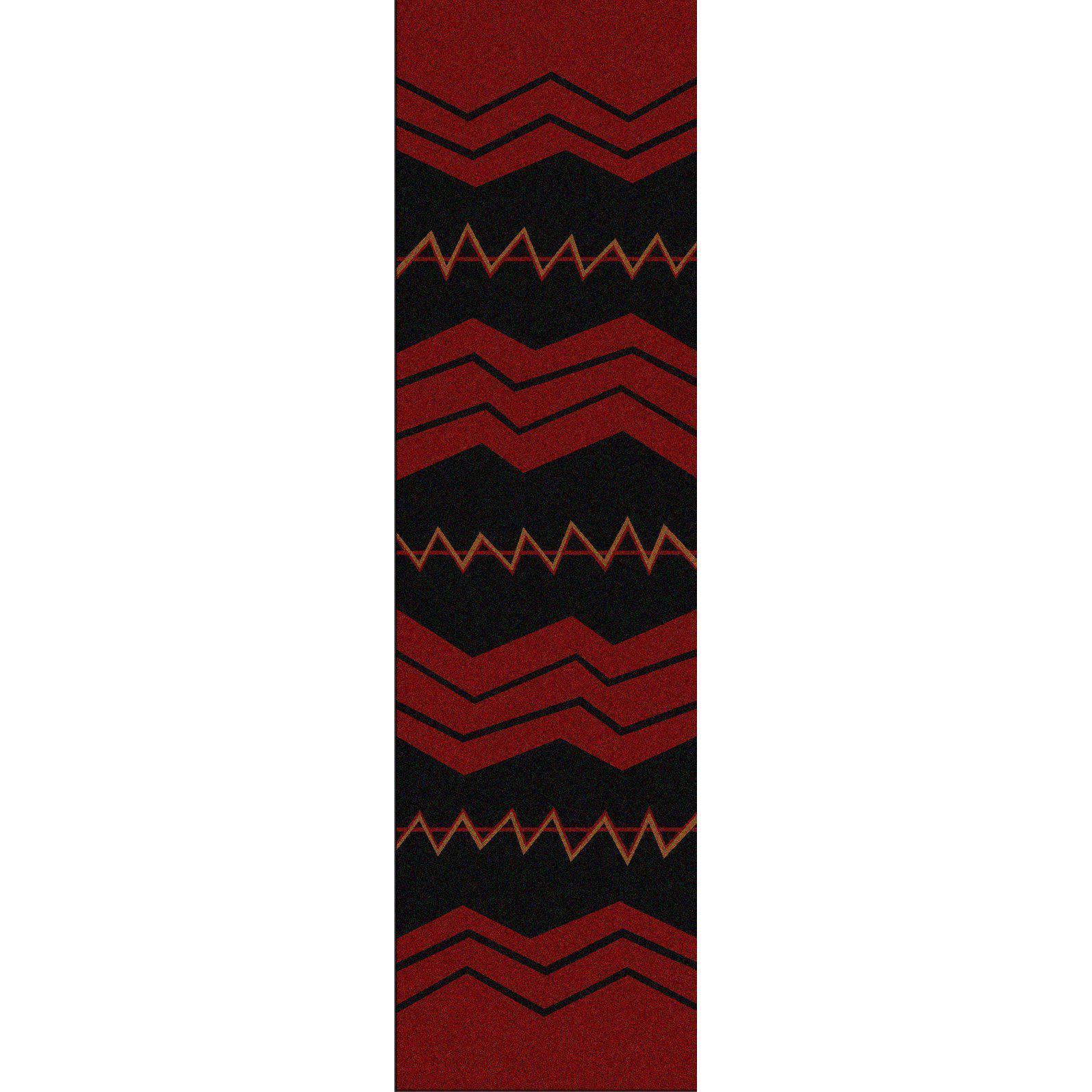 War Path Rug – Red – detail view