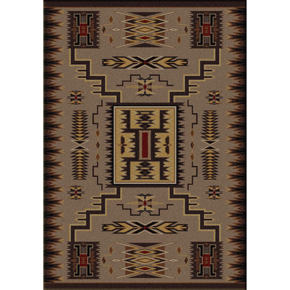 Thunder Catcher Rug – Chestnut – cabin lodge area rug