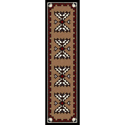 Trail Blanket Rug – Brown – detail view