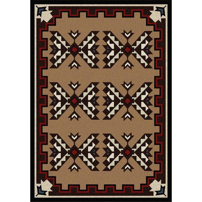 Trail Blanket Rug – Brown – cabin lodge area rug