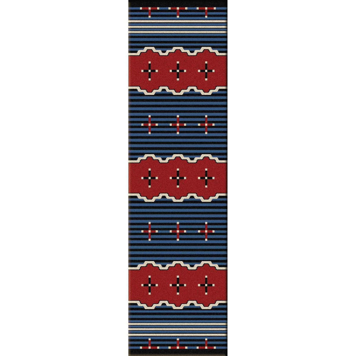 Tribe Leader Rug – Blue – detail view
