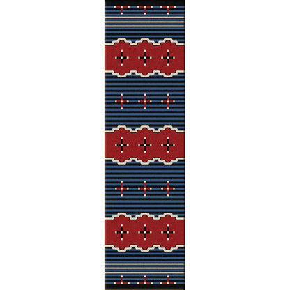 Tribe Leader Rug – Blue – detail view