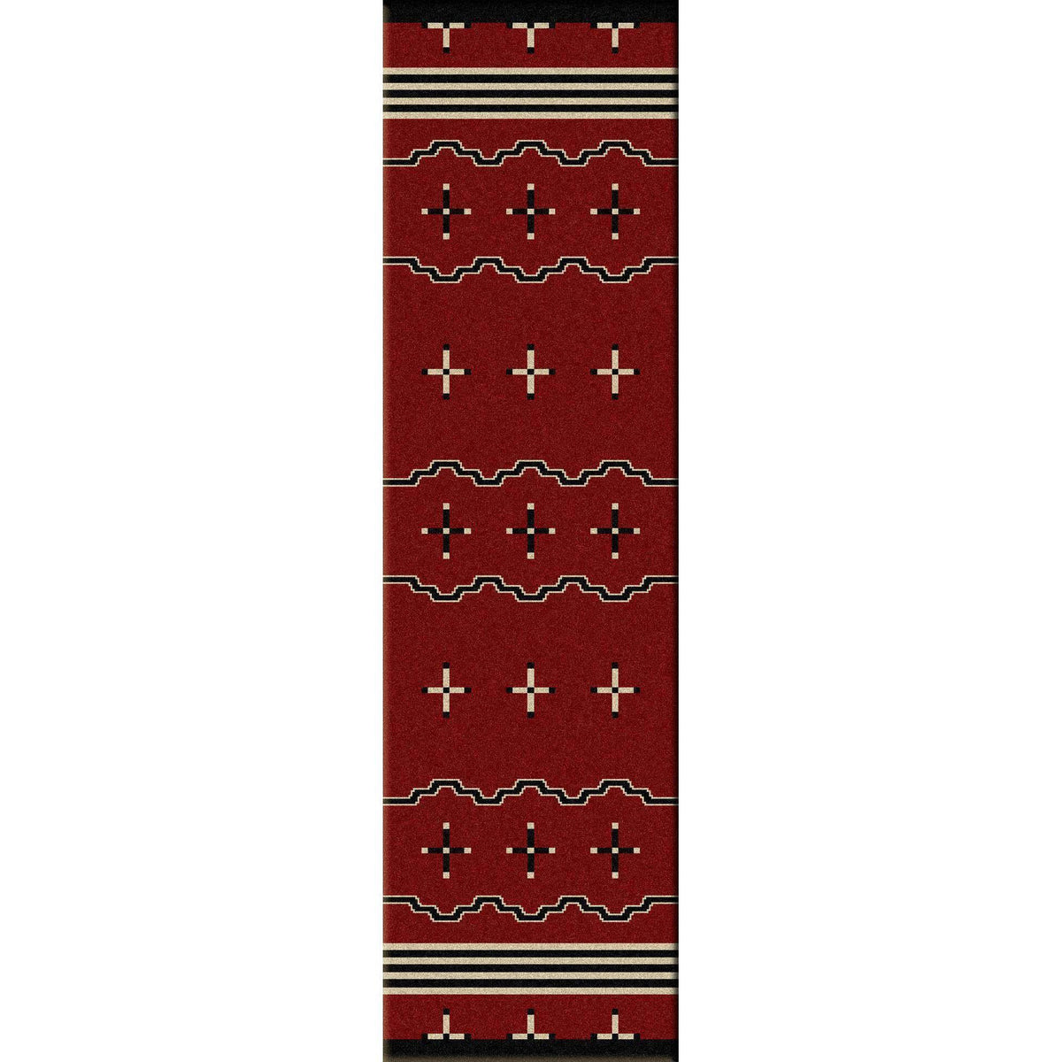 Tribe Leader Rug – Red – detail view