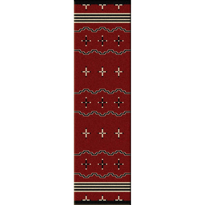 Tribe Leader Rug – Red – detail view