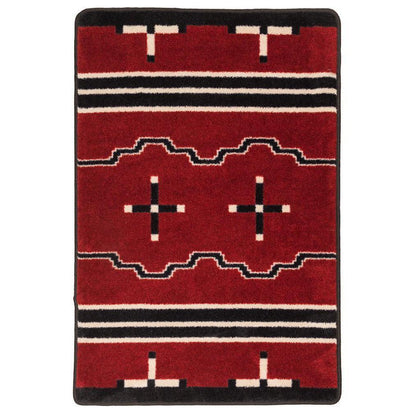 Tribe Leader Rug – Red – cabin lodge area rug