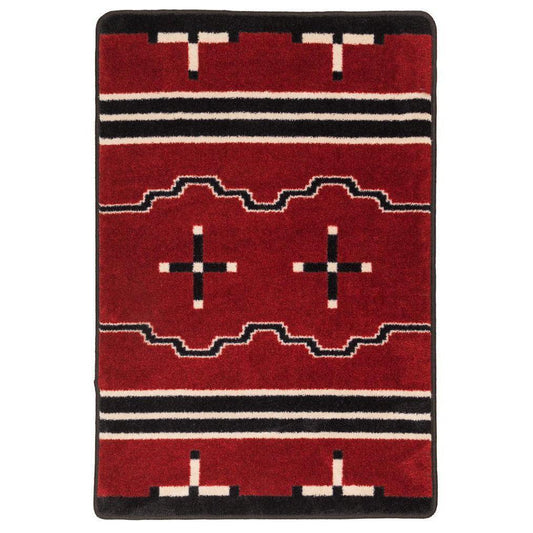 Tribe Leader Rug – Red – cabin lodge area rug