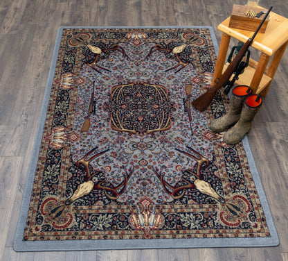Trophy Room Rug – Blue – detail view
