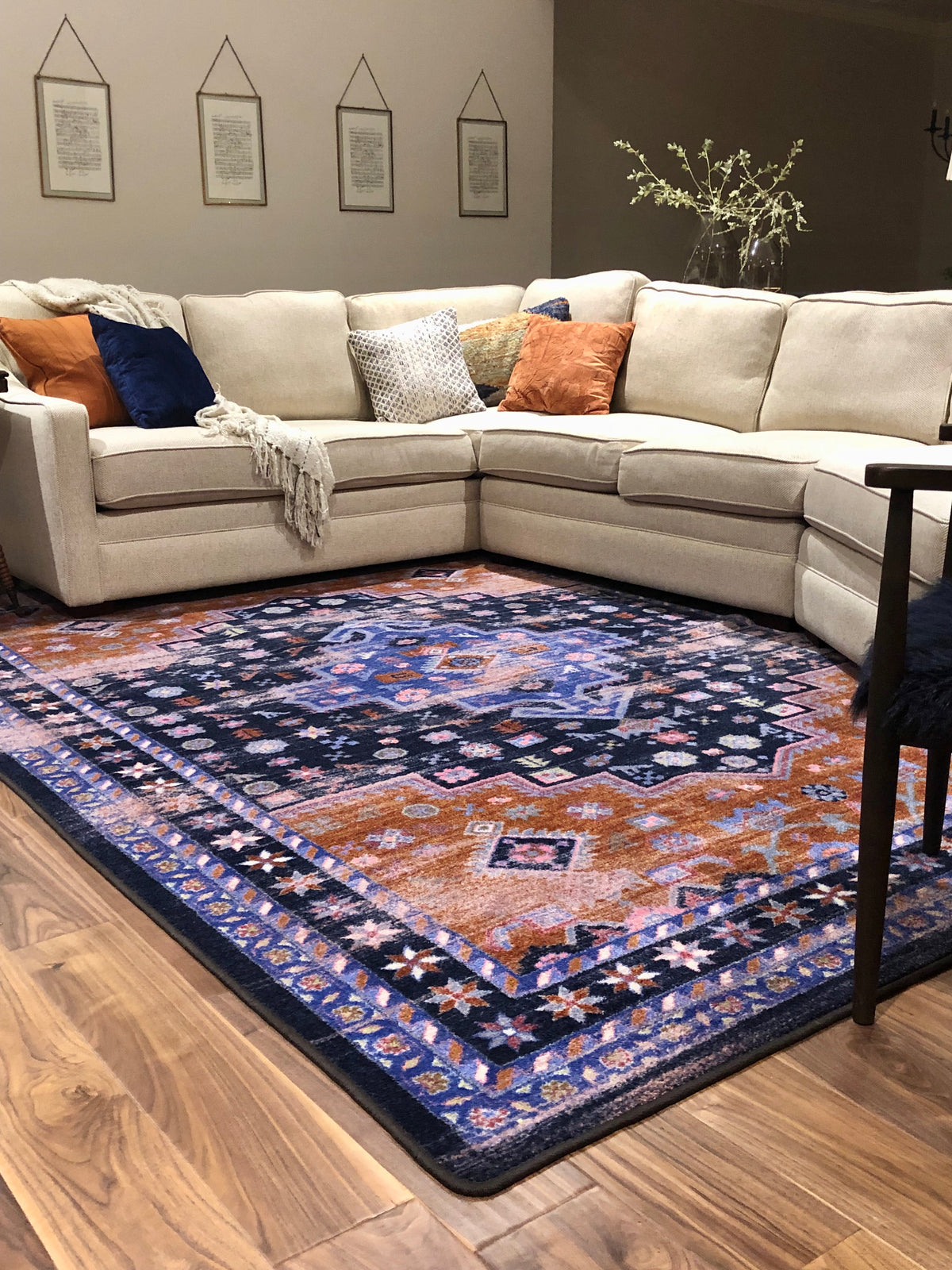 Oka Rust Rug American Dakota Turkish Nights OKA Area Rug – Cotton Candy – Cabin Rugs