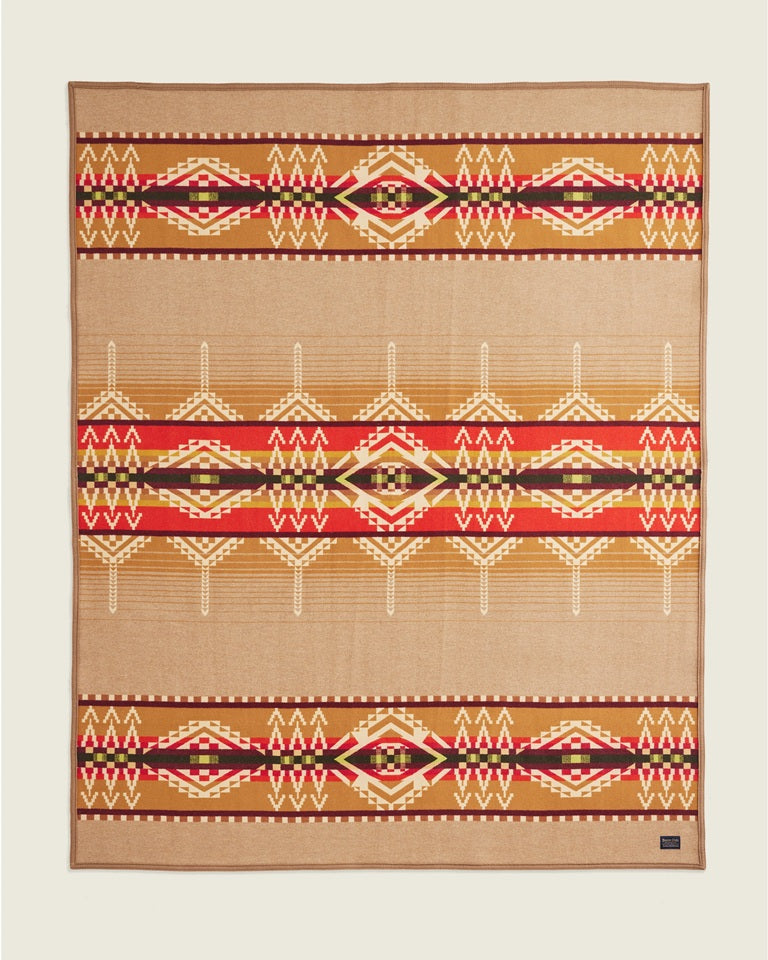 Beacon Rock Blanket | Tan Multi