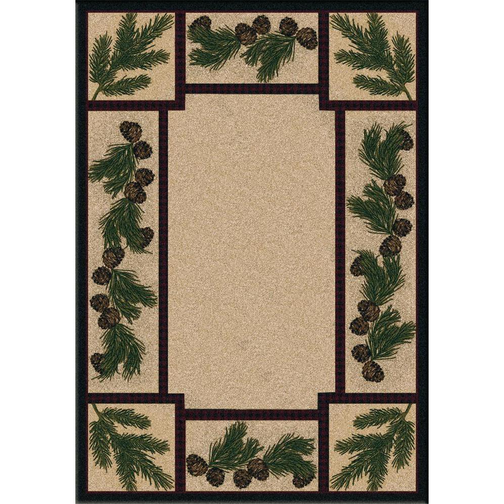 Valley Forest Floor Rug – Maize – cabin lodge area rug