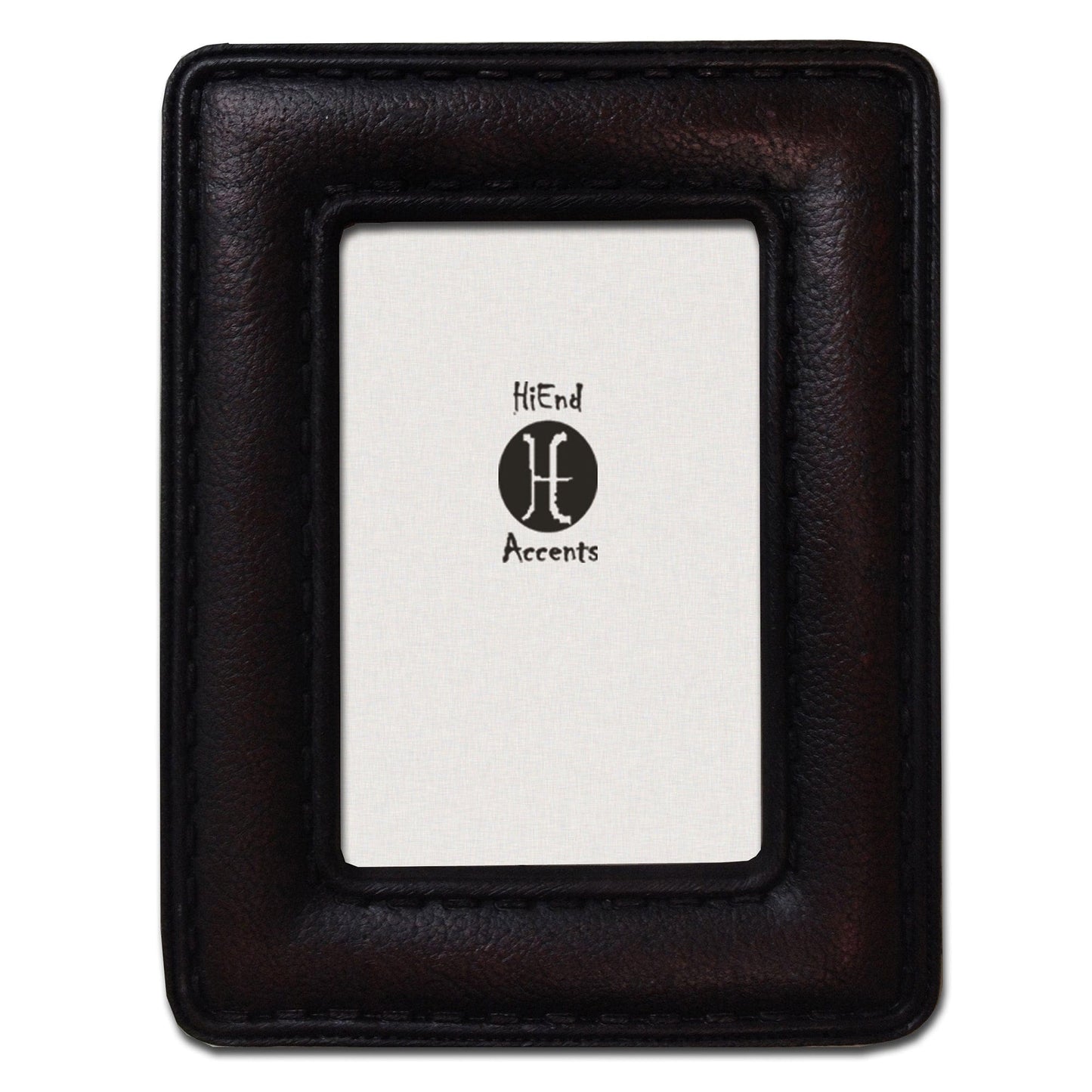 Grained Leather with Stitching