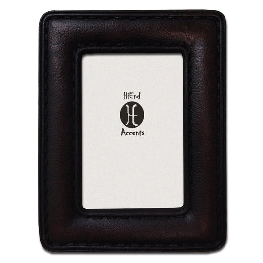 Grained Leather with Stitching