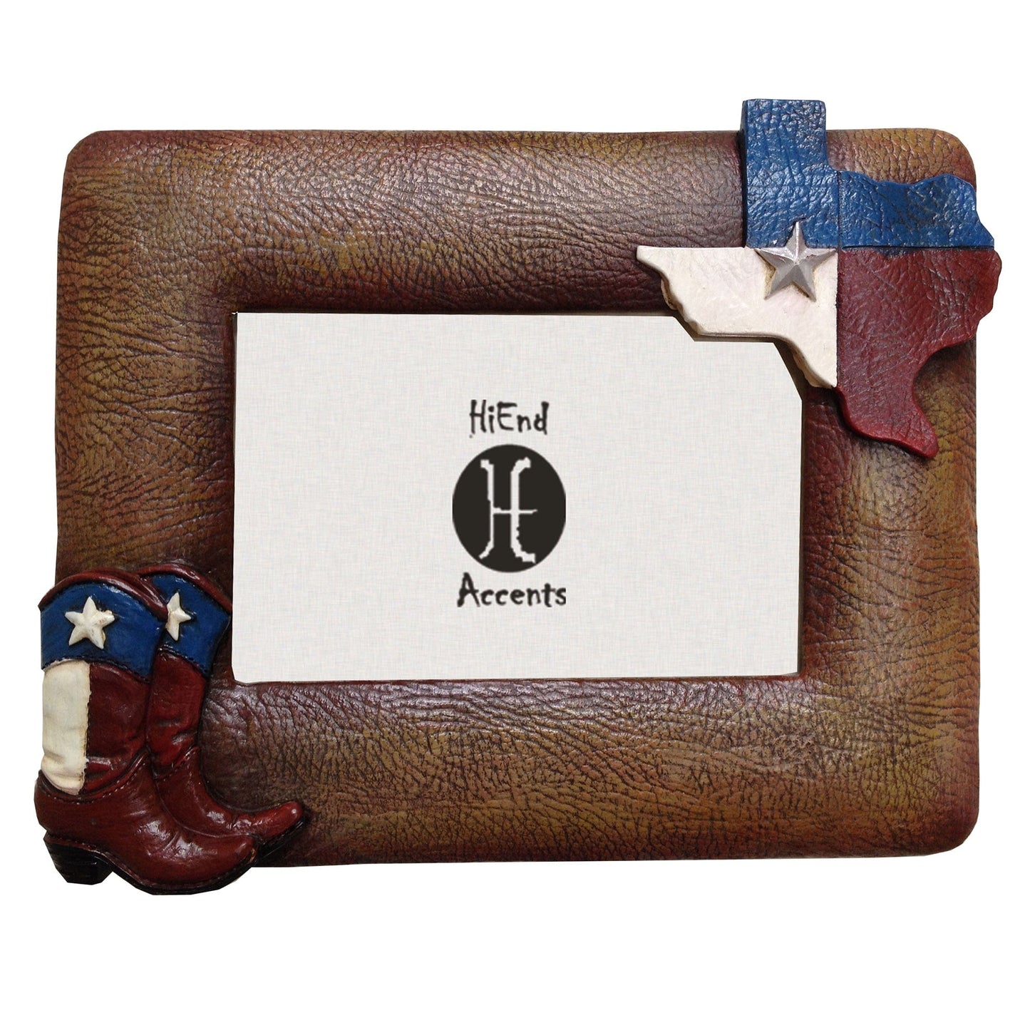 Texas Flag & Boots Picture Frame