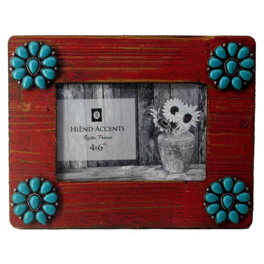 Turquoise Squash Blossom Corners Picture Frame