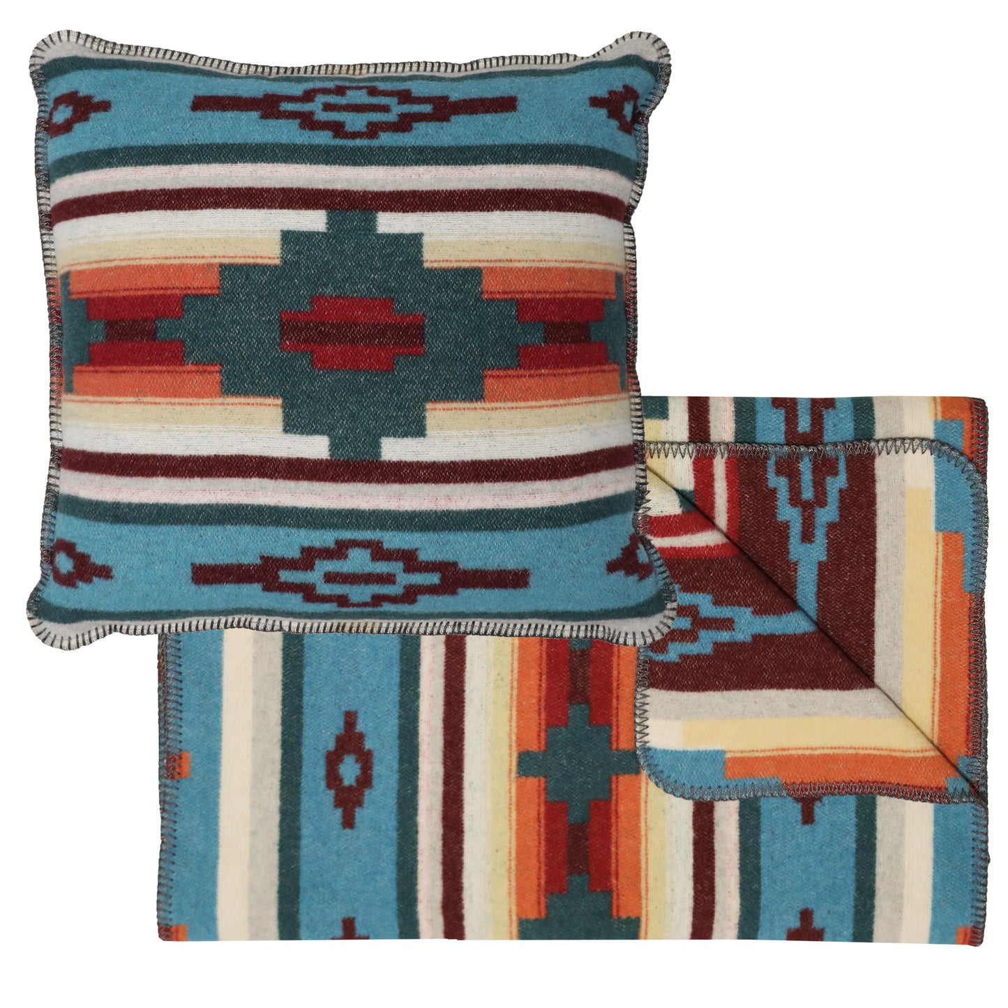 Wooded River Crystal Creek III Scarf & Pillow Set