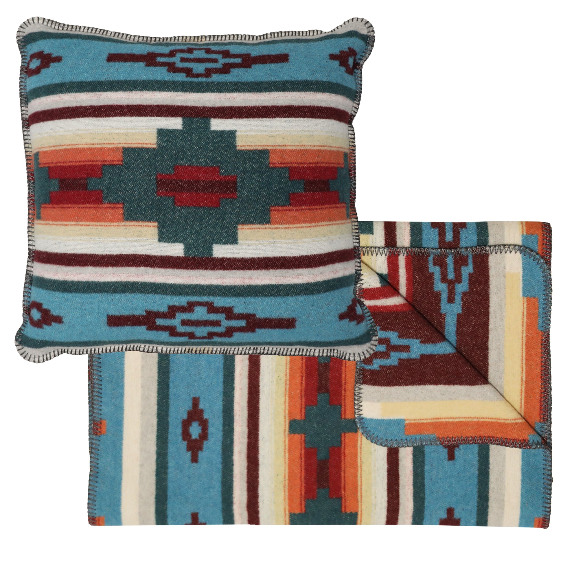 Wooded River Crystal Creek III Scarf & Pillow Set
