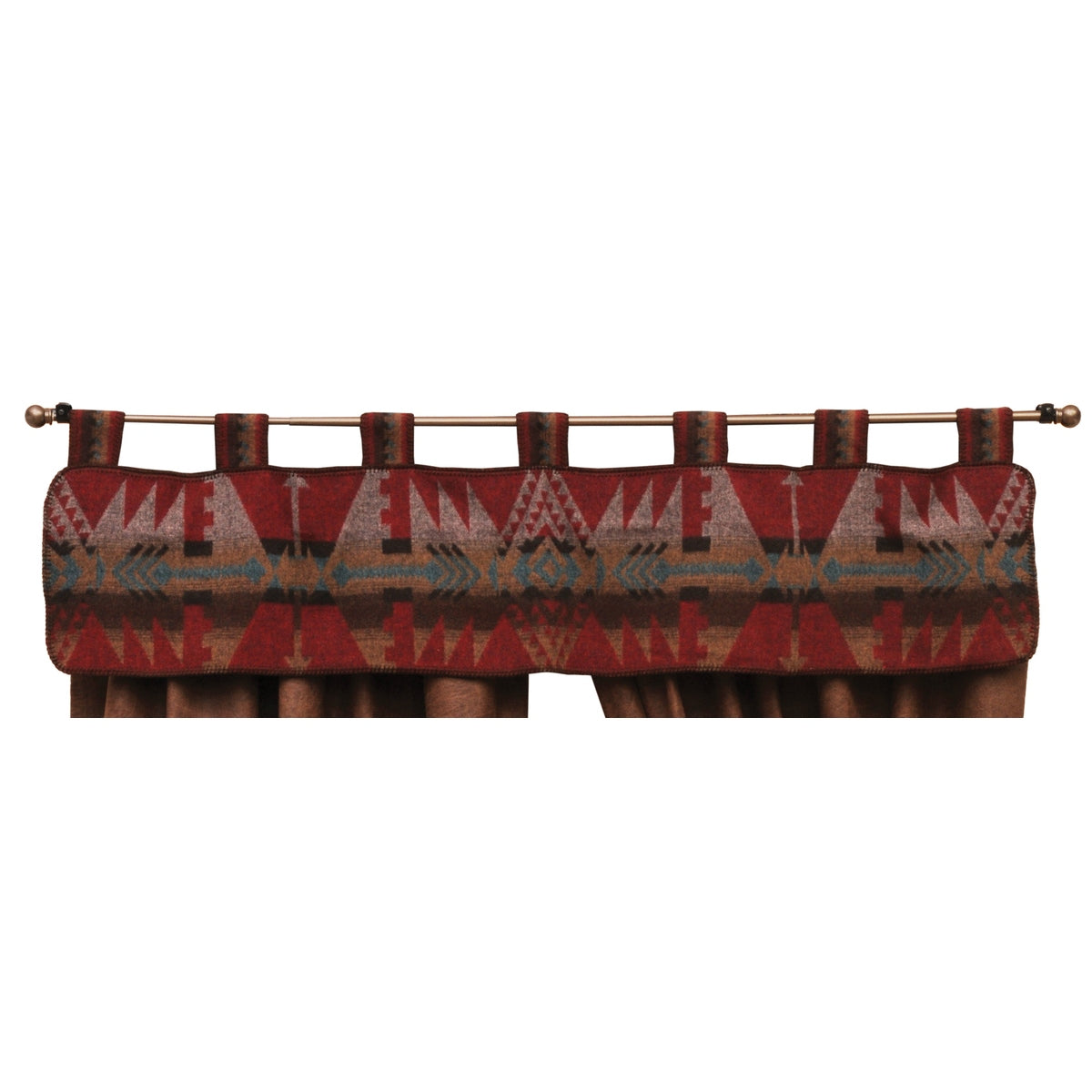 Yellowstone Rugs Lodge Yellowstone Valance Window Treatment | Wooded River – Cabin Rugs