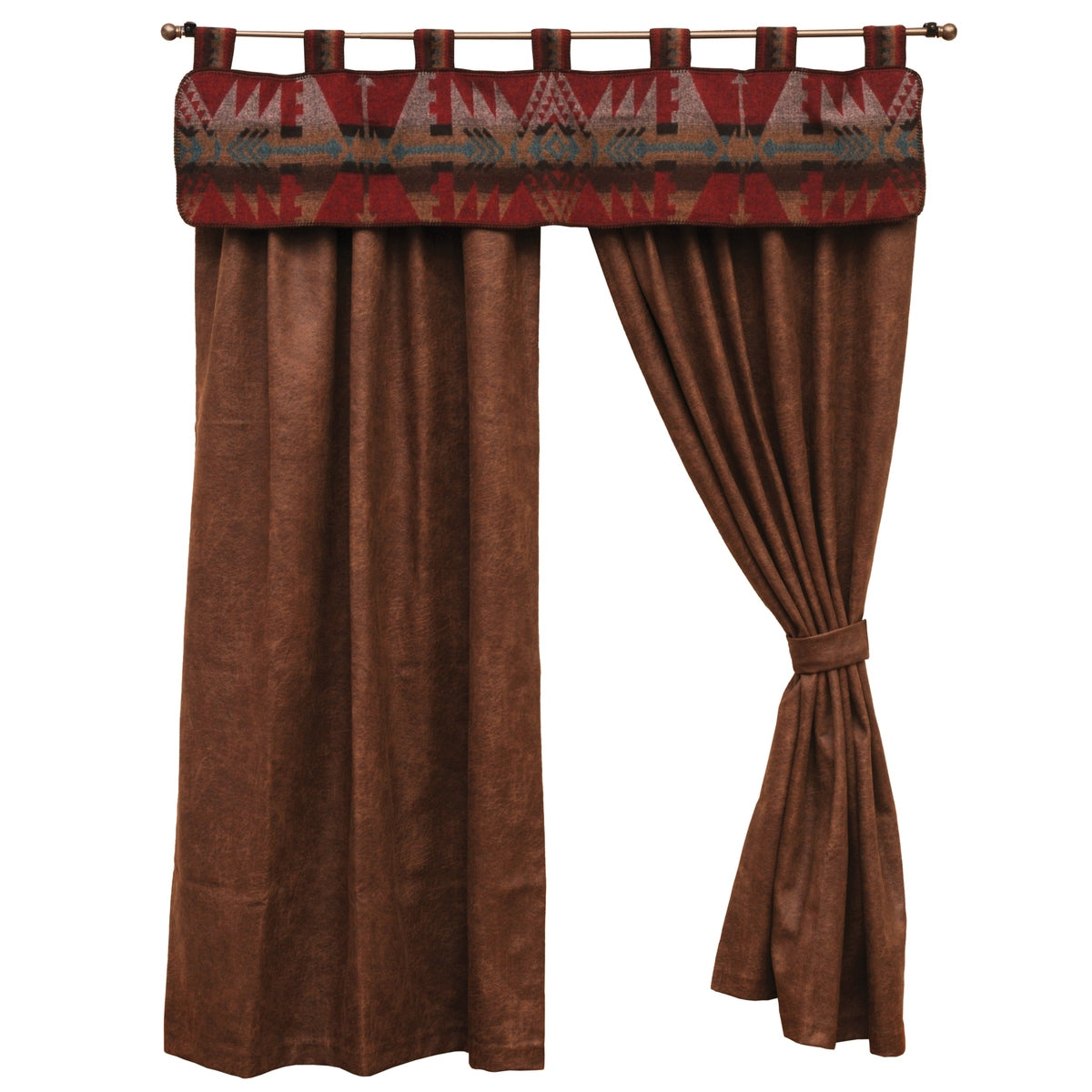 Yellowstone Rugs Lodge Yellowstone Valance Window Treatment | Wooded River – Cabin Rugs