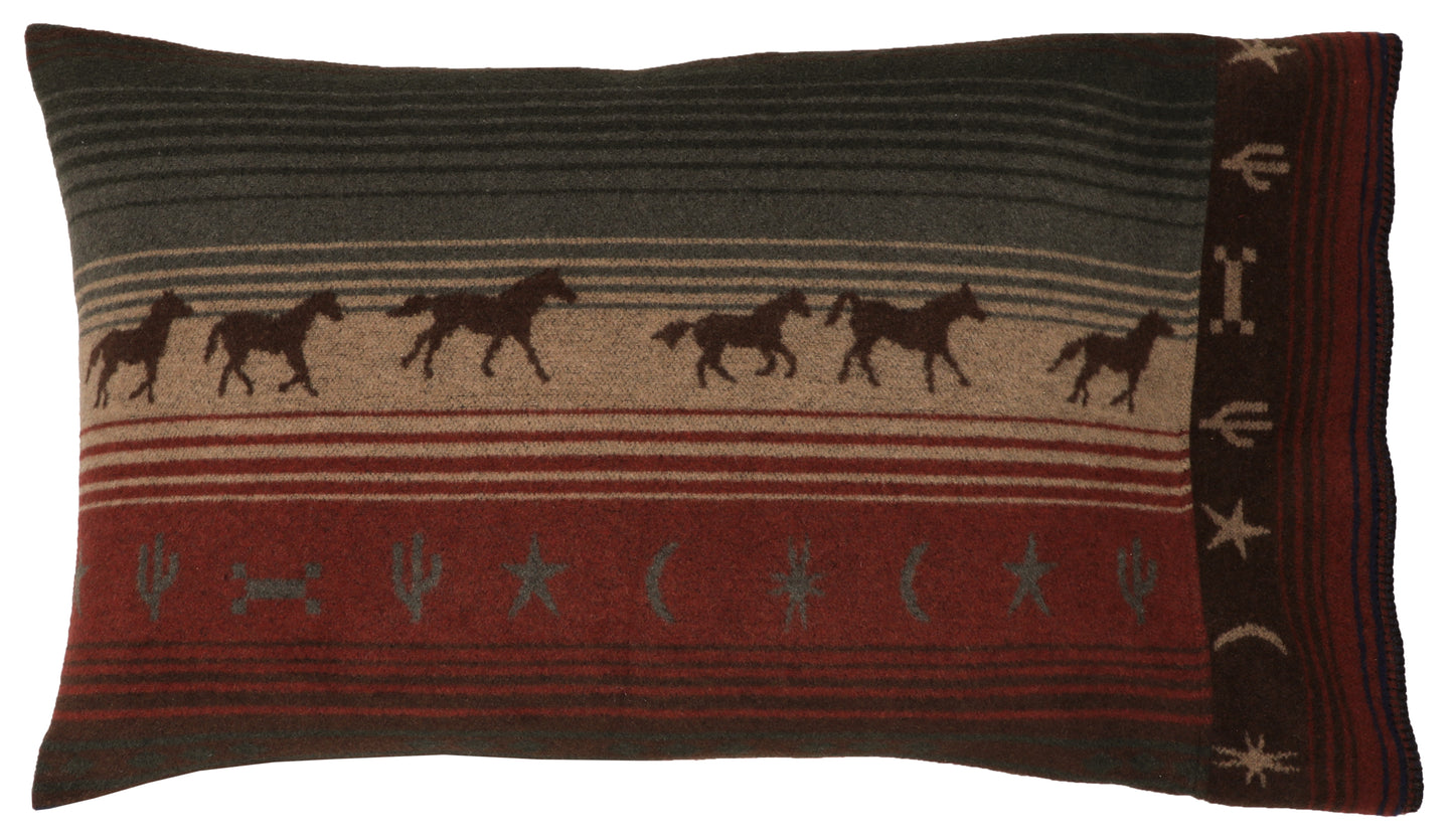 Wooded River Mustang Canyon III Pillow Sham