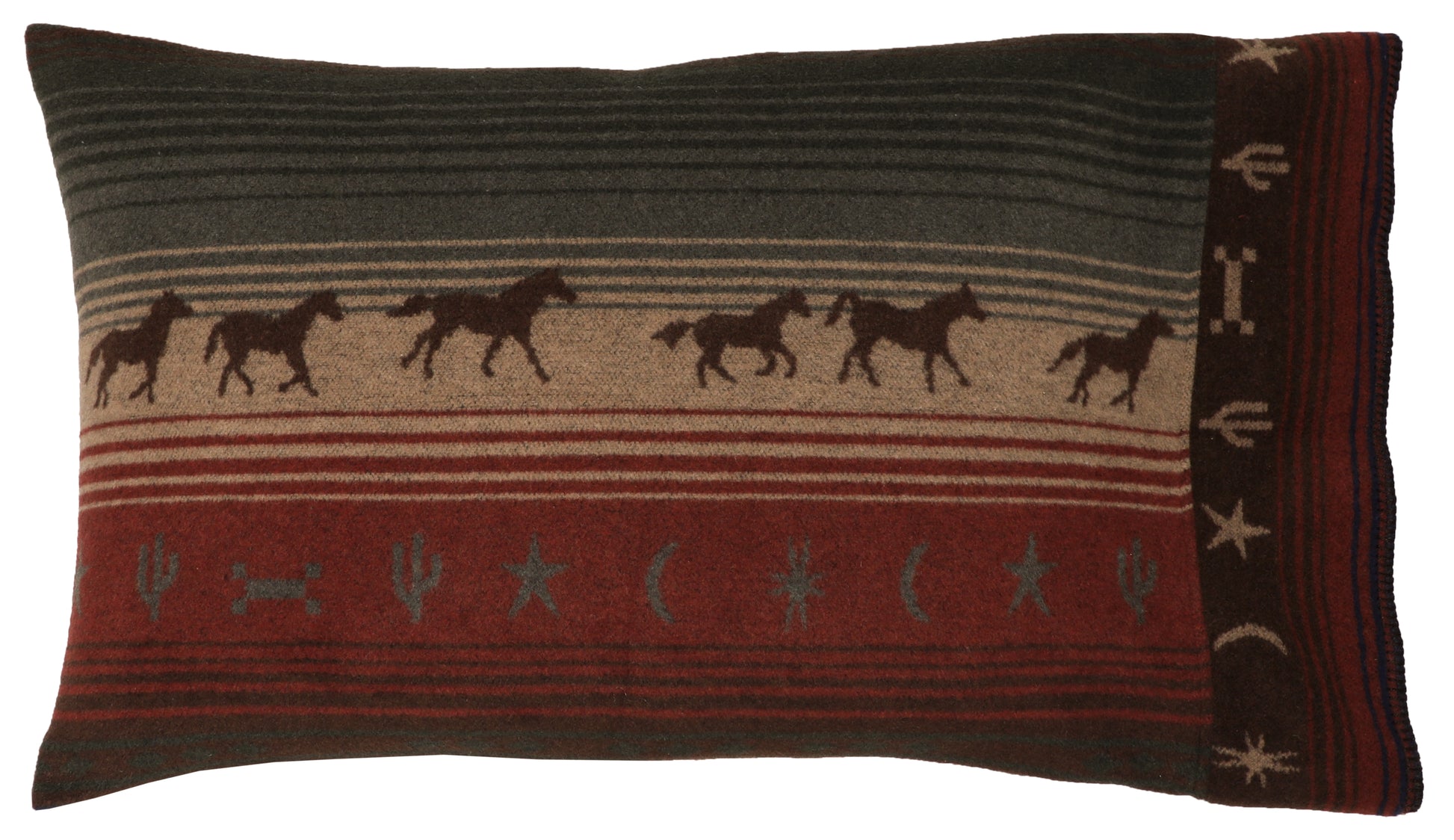 Wooded River Mustang Canyon III Pillow Sham