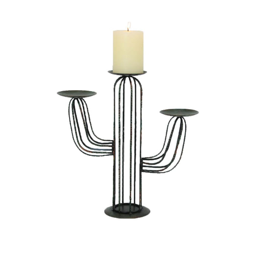 Cactus 3-Pillar Candle Holder