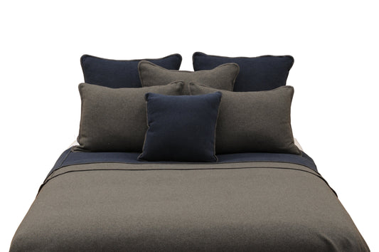 Solid Greystone Pillow Sham by Wooded River