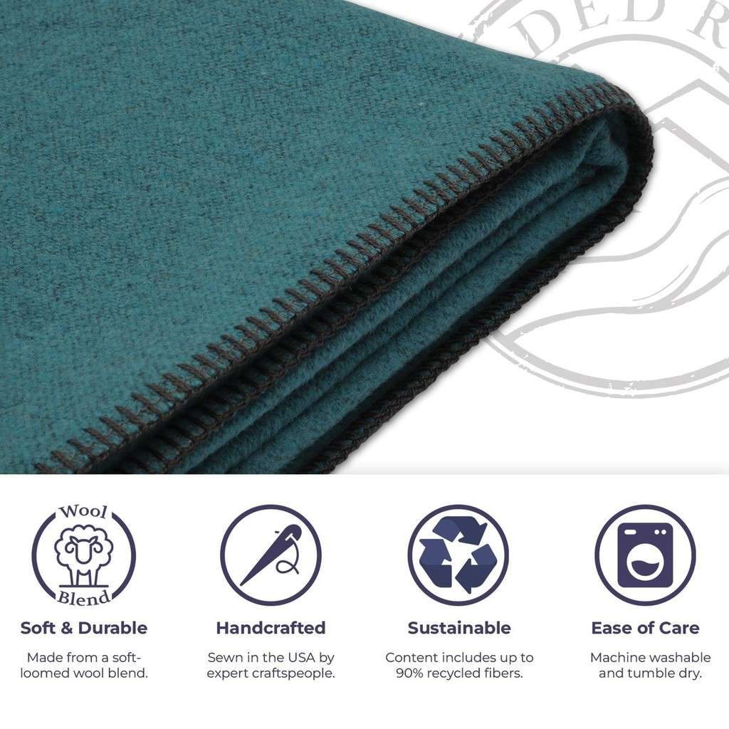 Solid Turquoise Throw