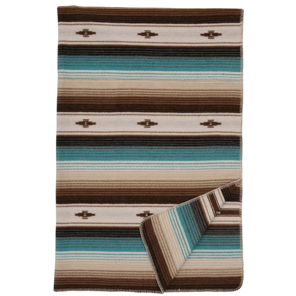Wooded River Zarape Wool Throw