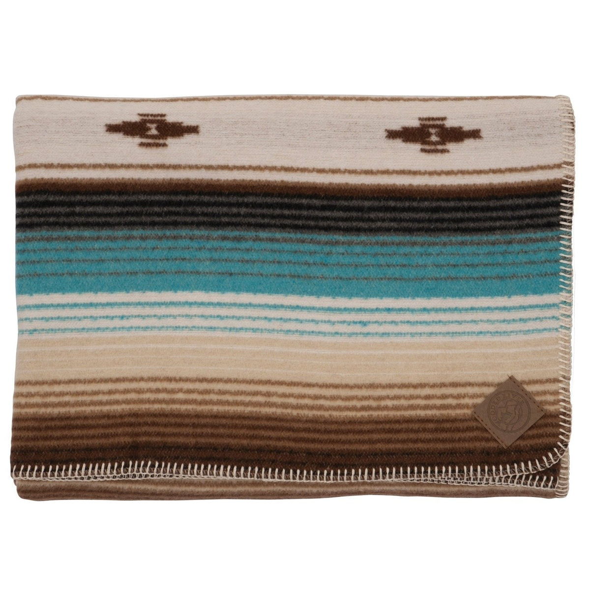 Wooded River Zarape Wool Throw - Thumbnail 4