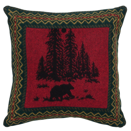 Wooded River Bear Euro Sham