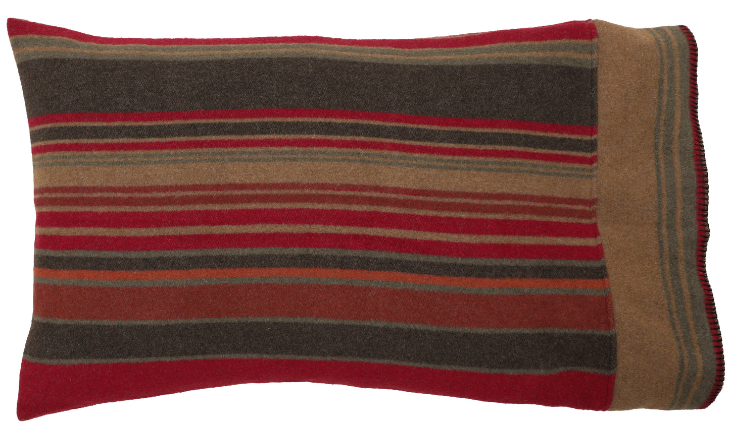 Wooded River Hudson Garnet Pillow Sham