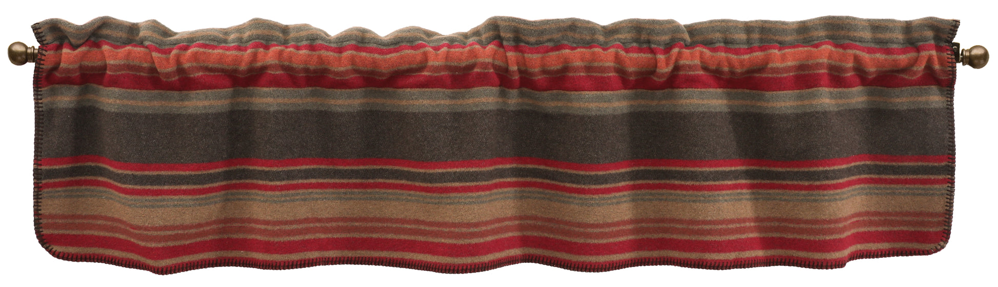 Wooded River Hudson Garnet Valance