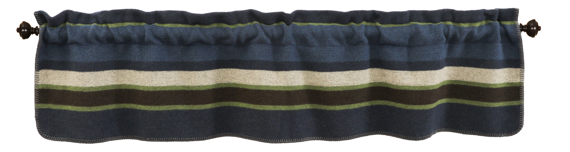 Wooded River Lapis Valley Valance