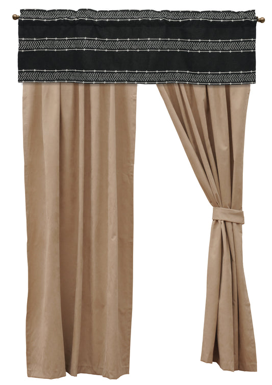 Wooded River Summit Trail Onyx Drape Set