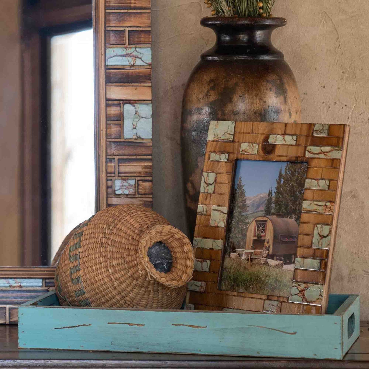 Turquoise Inlay Picture Frame