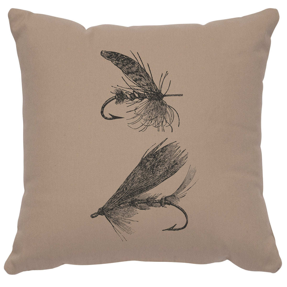 "Flies" Image Pillow - Cotton Alabaster by Wooded River