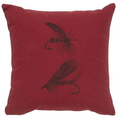 "Flies" Image Pillow - Cotton Brick