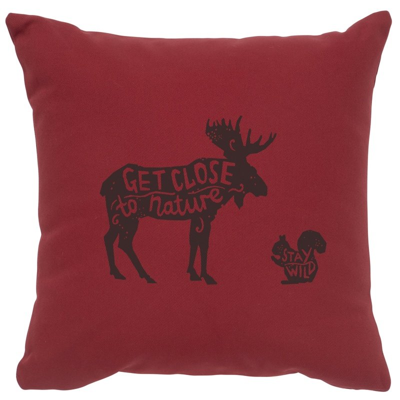 "Close to Nature" Image Pillow - Cotton Brick