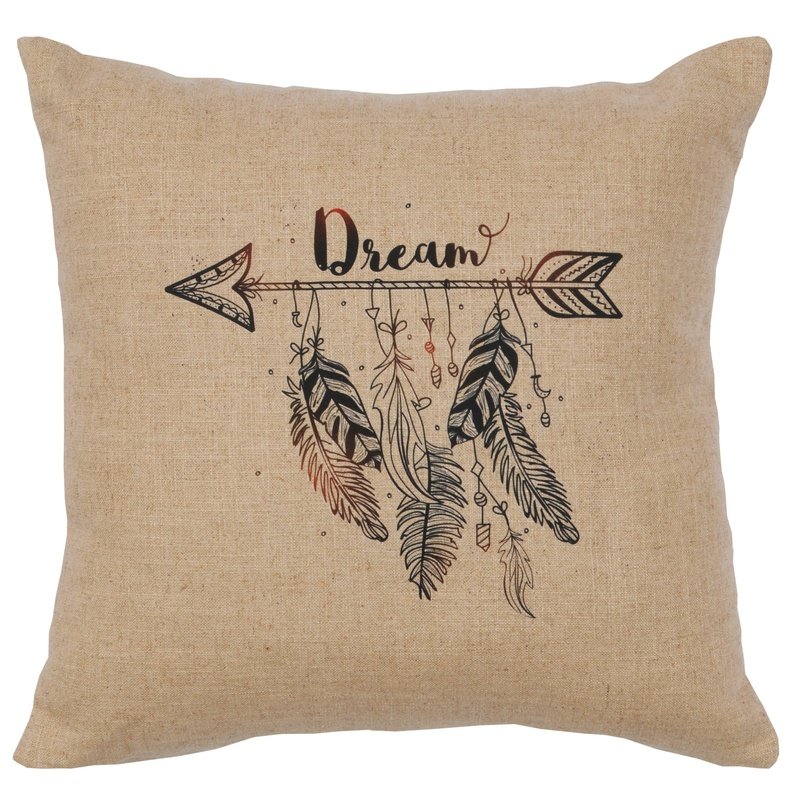 "Dream" Image Pillow - Linen Natural