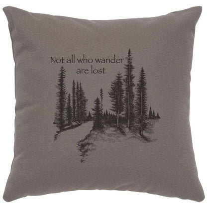 "Wander" Image Pillow - Cotton Chrome