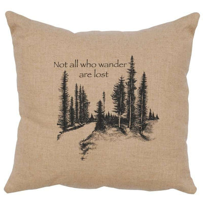 "Wander" Image Pillow - Linen Natural