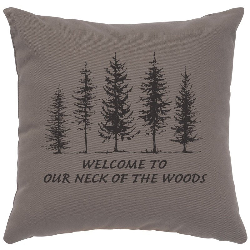 "Neck of Woods" Image Pillow - Cotton Chrome