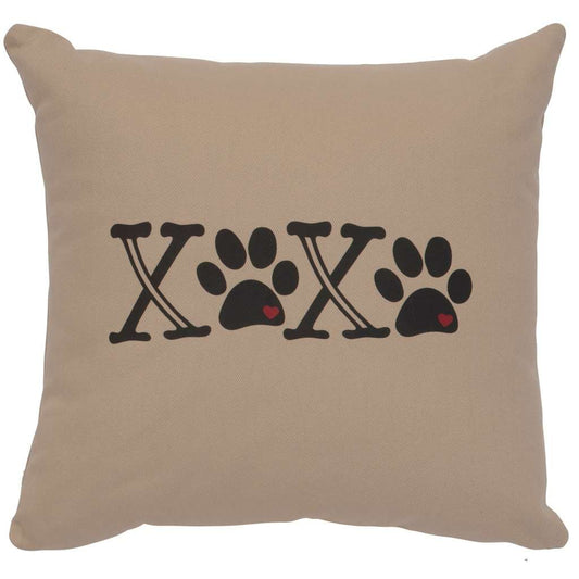 "XOXO" Image Pillow - Cotton Alabaster by Wooded River