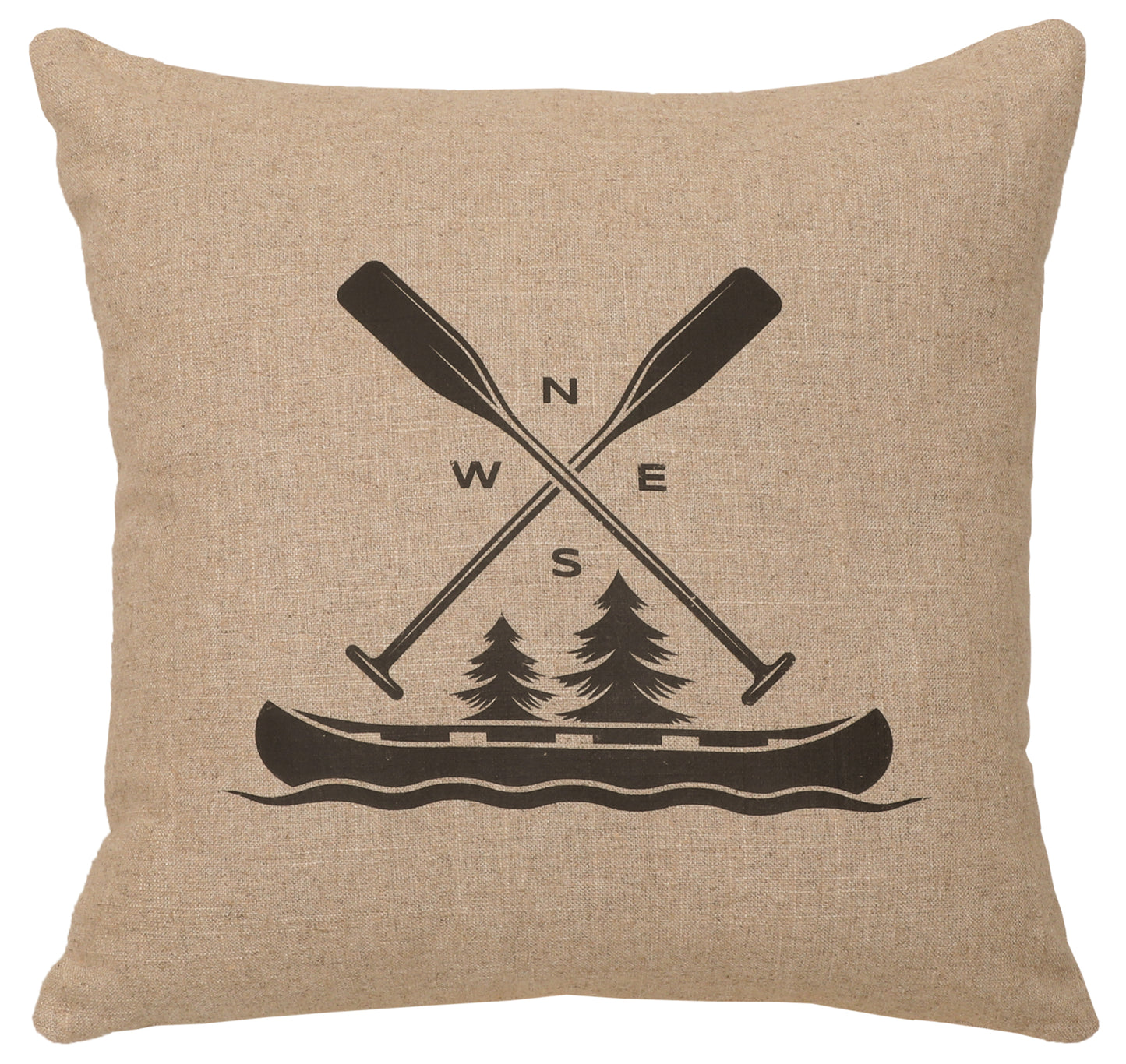 Wooded River Decor Pillow