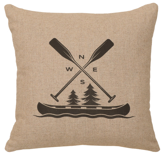 Wooded River Decor Pillow
