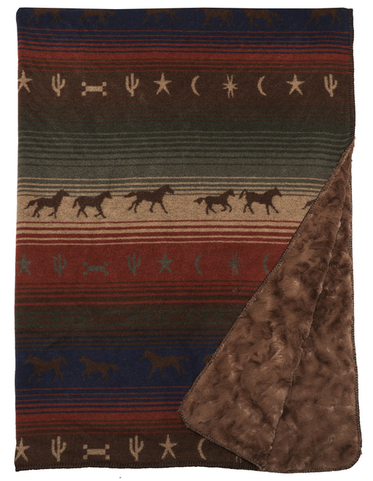 Wooded River Mustang Canyon III Throw