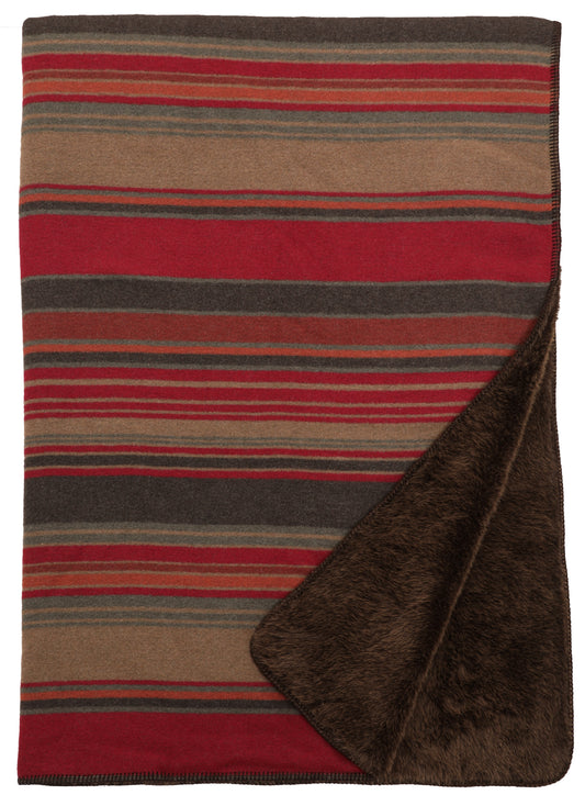 Wooded River Hudson Garnet Throw