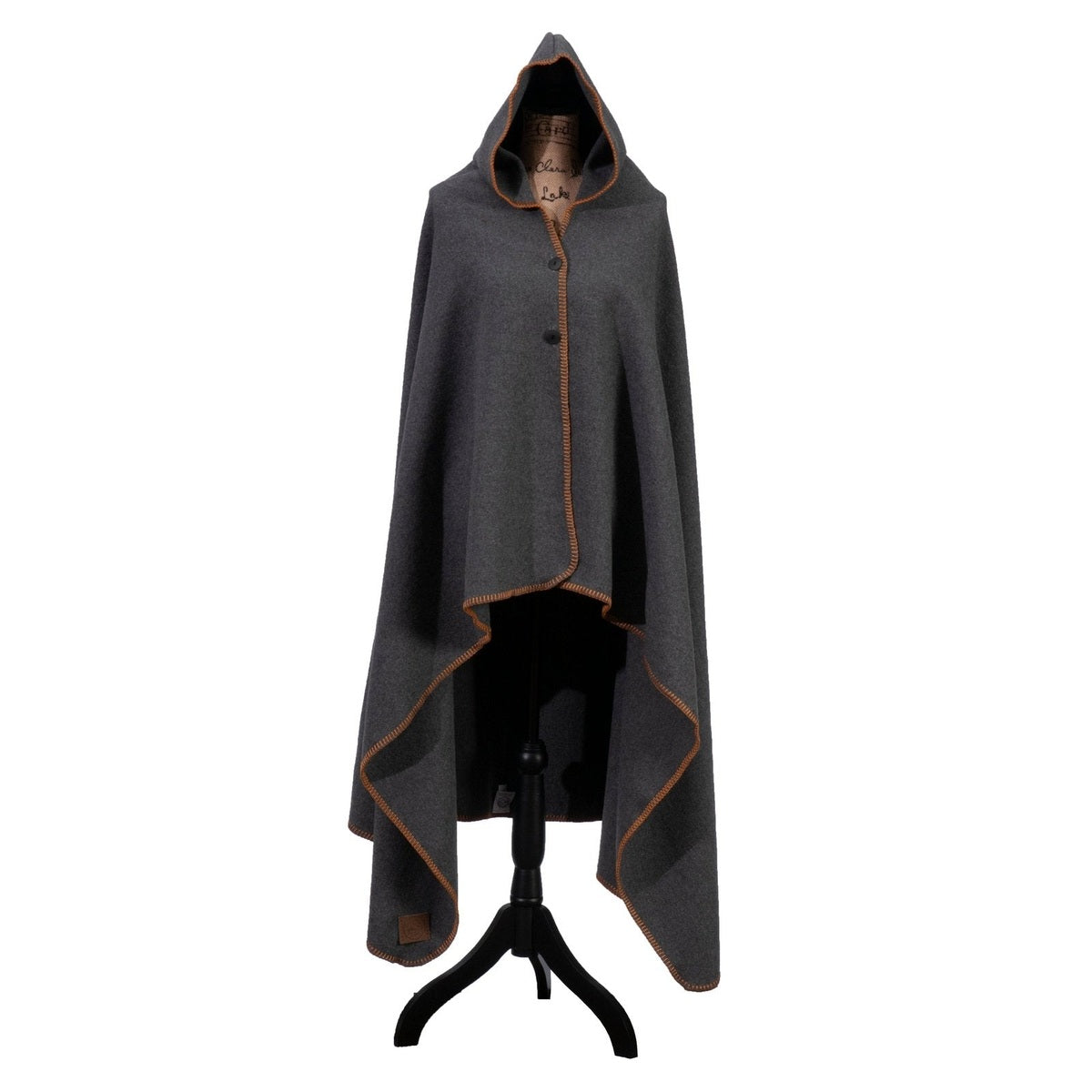 Solid Greystone Hooded Throw (Old Gold)